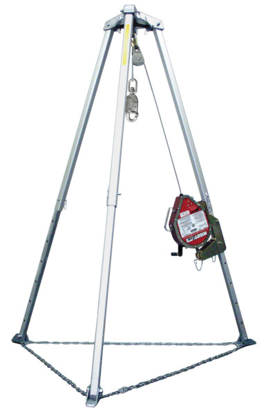 Miller Confined Space Tripod w/ MightEvac Self-Retracting Lifeline