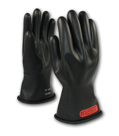 Class 0 Black Insulating Gloves 11" from PIP