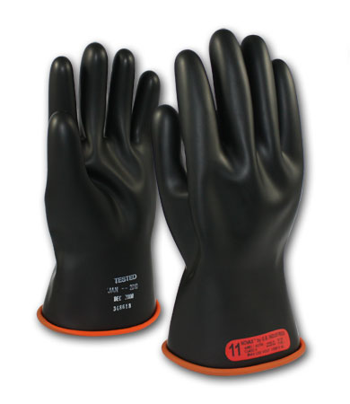 Class 0 Two-Tone Insulating Gloves 11" from PIP
