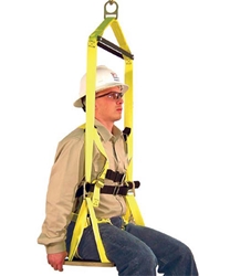 Arborist Saddles Work Seat, 12" x 24", Built-in Harness w/ Spreader Bar and Yoke from French Creek Production