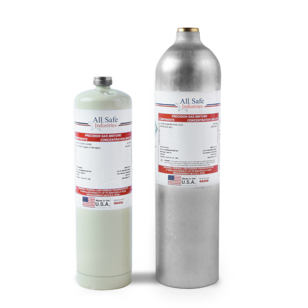 50% LEL (2.5% vol) Methane Calibration Gas from All Safe Industries