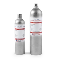 4-Gas Mix for Draeger (50% LEL, 25ppm H2S, 100ppm CO, 17% O2) from All Safe Industries
