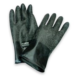 North Butyl Gloves 16 mil, 11" Rough Hand from North by Honeywell