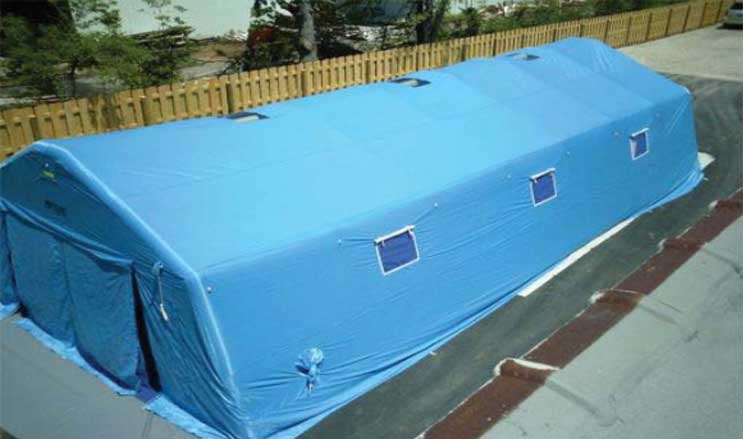 FSI DAT Series Pneumatic Shelter  20' W x 40' L x 11' H from FSI