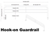 Bunk Bed Guardrail, 53" - Guardrail 53