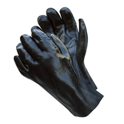 Memphis 12" Gauntlet Glove, PVC Single Dipped, Rough Finish Interlock Lined from MCR Safety