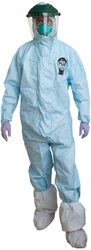 ProVent Plus Coverall w/ Attached Boots, Ultrasonic/Taped Seams PPH424-SM, PPH424-MD, PPH424-LG, PPH424-XL, PPH424-2X