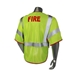 Fire Fighter Safety Vest Back