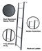 Ladder Hook on Steel Bunk Bed Black - BunkLadder-Black