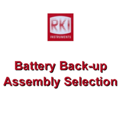 Beacon 110, 200, 410, 800, and 3200 Battery Back-up Assembly Selection from RKI Instruments
