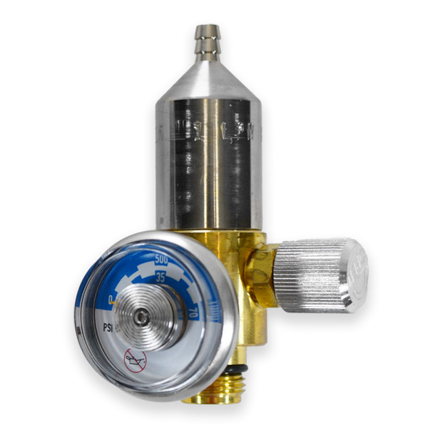 Preset-Flow Regulator for Standard C-10 Calibration Gas Cylinders AS1-715-0.25, AS1-715-0.5, AS1-715-1.0