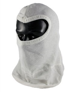 Slit Eye Double Layer White Hood w/ Bib from PIP