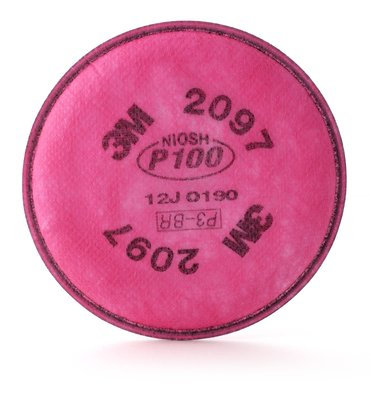2097 (AAD) Particulate Filter, P100 Respiratory Protection w/ Nuisance Level Organic Vapor Relief from 3M
