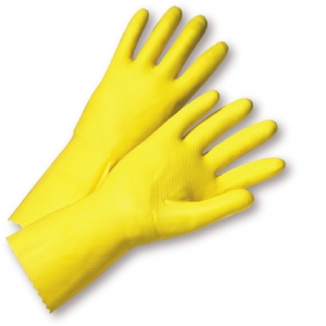 18Mil Flock Lined Yellow Latex, Premium Grip from PIP