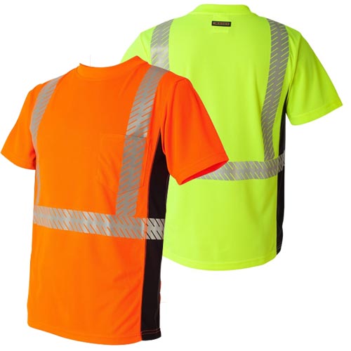 Radians ST11-2POS-M Class 2 High Visibility Safety Shirt – Orange, Medium, Short Sleeve, Polyester