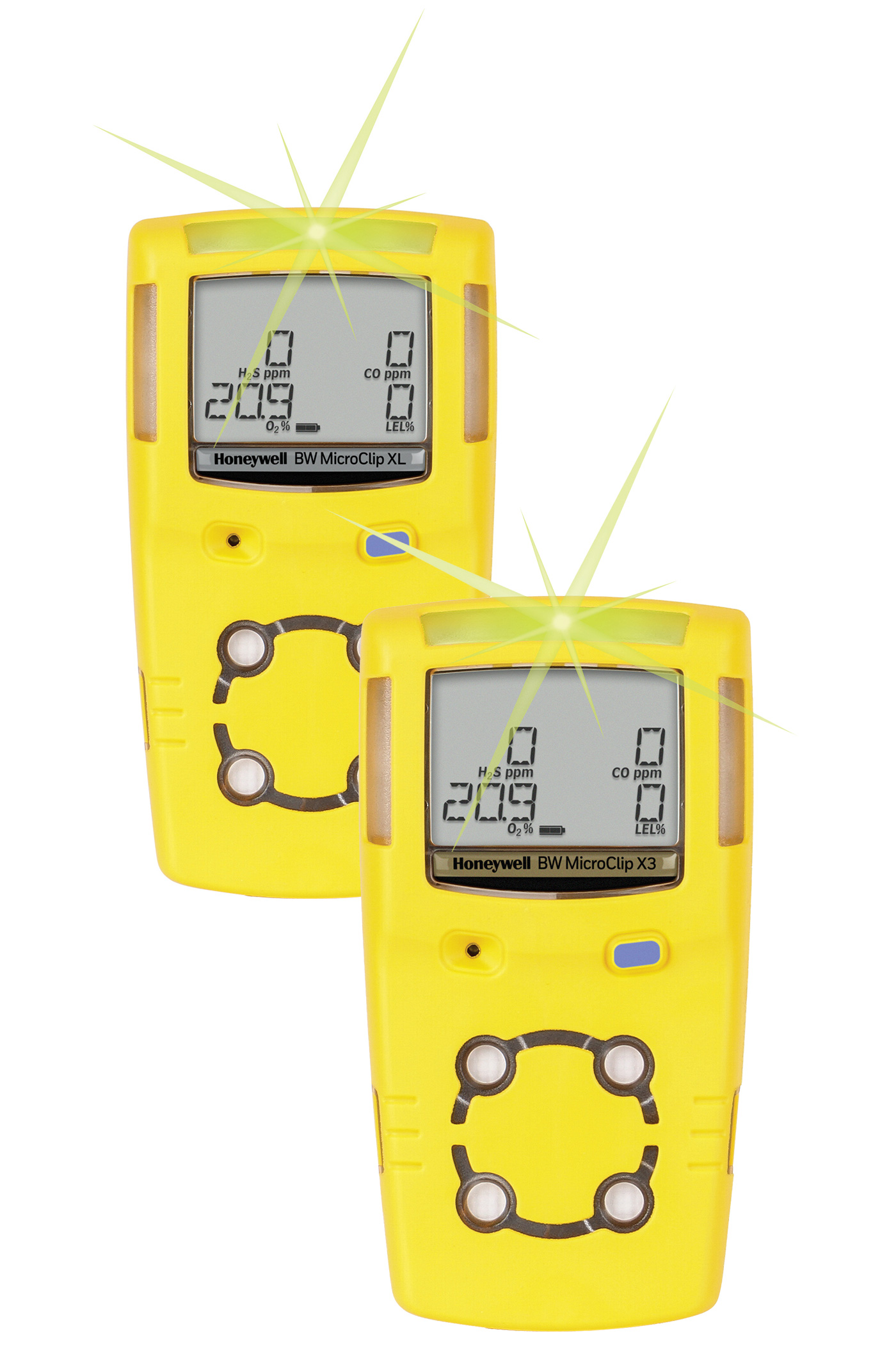 GasAlert MicroClip X3 Multi-Gas Detector from BW Technologies by Honeywell
