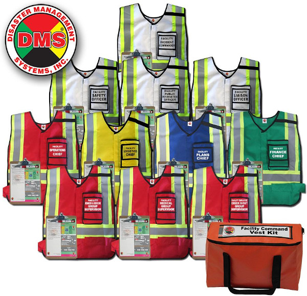 NIMS/ICS Facility Command Vest Kit from Disaster Management Systems