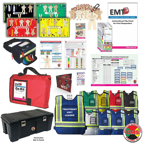 MCI Tabletop Training Kit Optimized for EMT3 from Disaster Management Systems