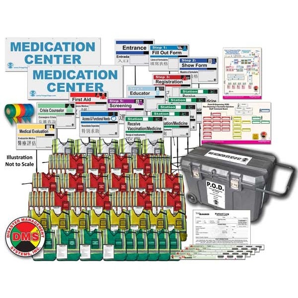 Mass Vaccination & Dispensing Solution Flag, Banner, & Vest Kit from Disaster Management Systems