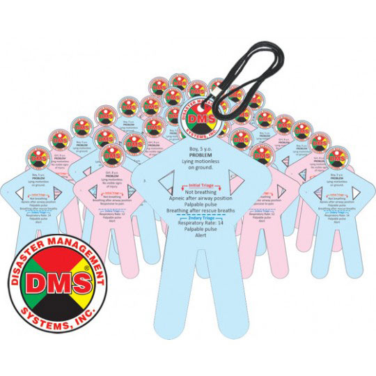 Standard Pediatric Victim Cards from Disaster Management Systems