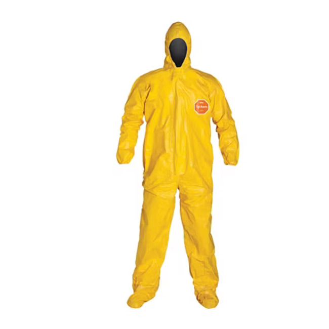 Tychem  2000 Coverall w/ Attached Hood & Socks QC122T  YL  00-M, QC122T  YL  00-L, QC122T  YL  00-XL, QC122T  YL  00-2XL