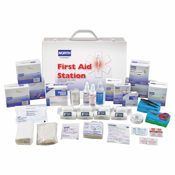 North 100-Person Steel Class B First Aid Cabinet from North by Honeywell