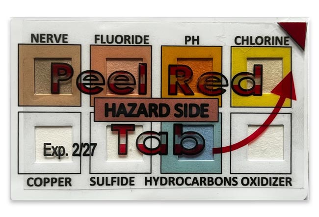 Z-Strip Hazmat Chemical Test Paper Card from In Our Gear, LLC