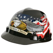 V-Gard Patriotic American Eagle Hard Hat from MSA