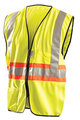 Expandable Two Tone Zipper Vest Class 2 from Occunomix