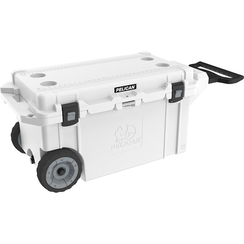 80QW Elite Wheeled Cooler | 80QW-1-WHT, 80QW-6-DKGRY, 80QW-2-TAN