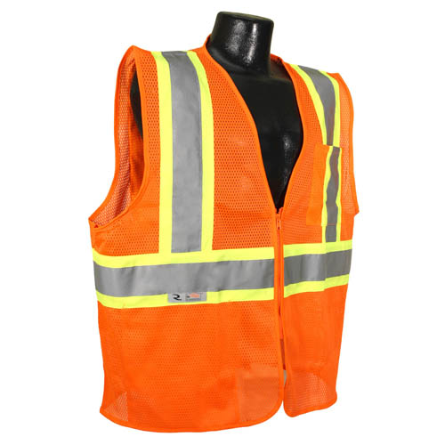 Economy Class 2 Safety Vest w/ Two-Tone Trim from Radians