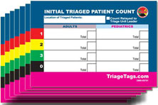 EMT3 Initial Triaged Patient Count Card Refill from Disaster Management Systems