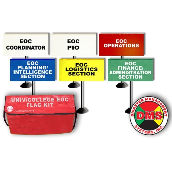 EOC Tabletop Flag Kit for Universities and Colleges from Disaster Management Systems