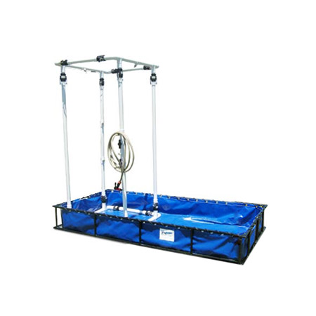 Decon Pool w/ Shower Aluminum Frame from Husky Portable Containment