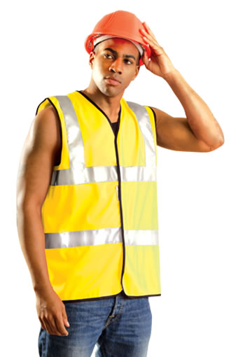 ANSI Class 2 Premium Solid Dual Stripe Full Vest from Occunomix