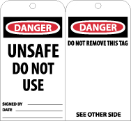 Accident Prevent Information Tag from National Marker