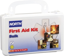 North 10-Person Bulk First Aid Kit, Plastic 019700-0001L