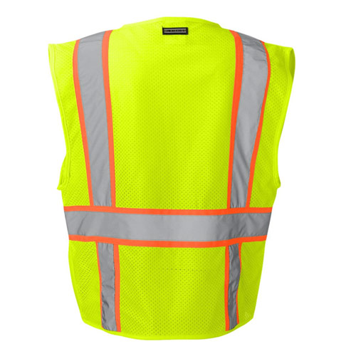 Solid Front Mesh Back Vest | M-1163, M-1164 | ML Kishigo