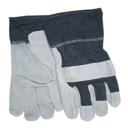 Memphis Patch Palm Gloves w/ 2 1/2" Denim Cuffs from MCR Safety