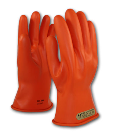 Novax 11" Orange Rubber Insulating Gloves from PIP