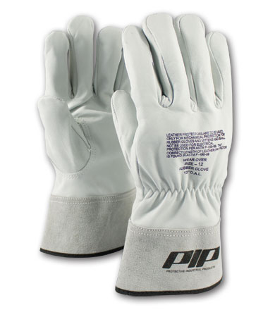 12" Cowhide Glove w/ Gauntlet Cuff Class 1-2 from PIP