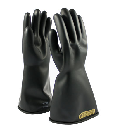 Class 00 Black Insulating Gloves 11" from PIP