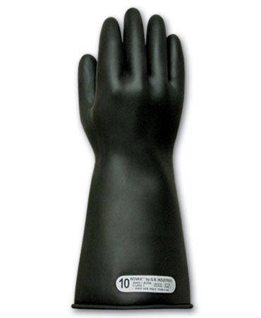 Class 1 Black Insulating Gloves 14