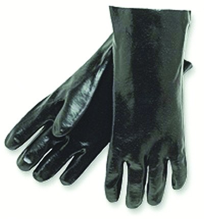 18" PVC Single Dipped Gloves, Interlock Lining from MCR Safety