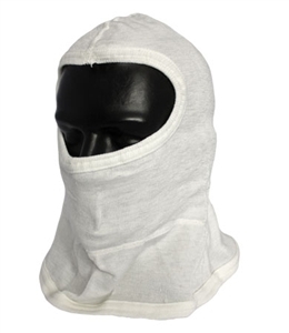 Full Face Double Layer White Hood w/ Bib from PIP