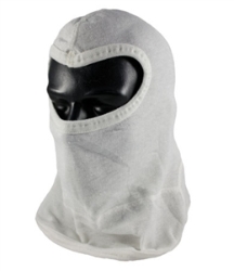 Slit Eye Double Layer White Hood w/ Bib from PIP