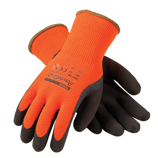 PowerGrab Thermo Hi-Vis Orange Acrylic Terry Shell Glove from PIP