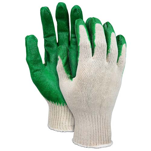 Safety Work Gloves w/ Smooth Latex Dipped Palms from MCR Safety
