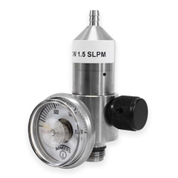 Stainless Steel Preset-Flow Regulator for Reactive C-10 Calibration Gas Cylinders AS1-715-0.5SS, AS1-715-1.0SS