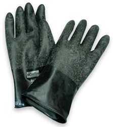 North Butyl Gloves 13 mil, 11" Rough Hand from North by Honeywell